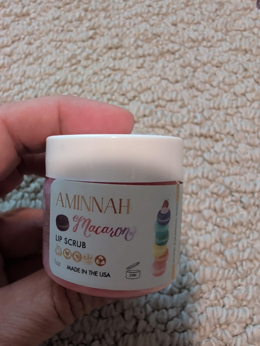 Aminnah Macaron Pink Lip Scrub OR Fruit Loops Pink Lip Gloss - Pick 1 - Picture 3 of 4